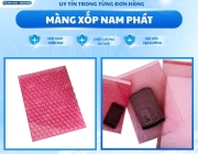 Túi xốp hơi chống tĩnh điện màu hồng bọc bo mạch điện tử