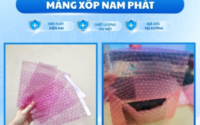 Sản xuất túi xốp hơi bong bóng dán mép sẵn: Tiết kiệm 50% thời gian đóng hàng