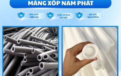 Ống xốp PE foam bọc cạnh bàn, chân ghế chống va đập