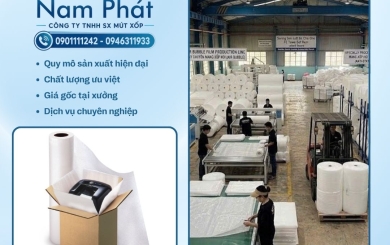 Hướng dẫn chọn độ dày xốp PE foam bọc hàng cơ khí, máy móc công nghiệp nặng