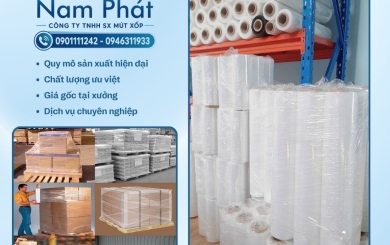 PE quấn pallet cuộn 2kg, 3kg, 5kg cho kho vận và nhà máy