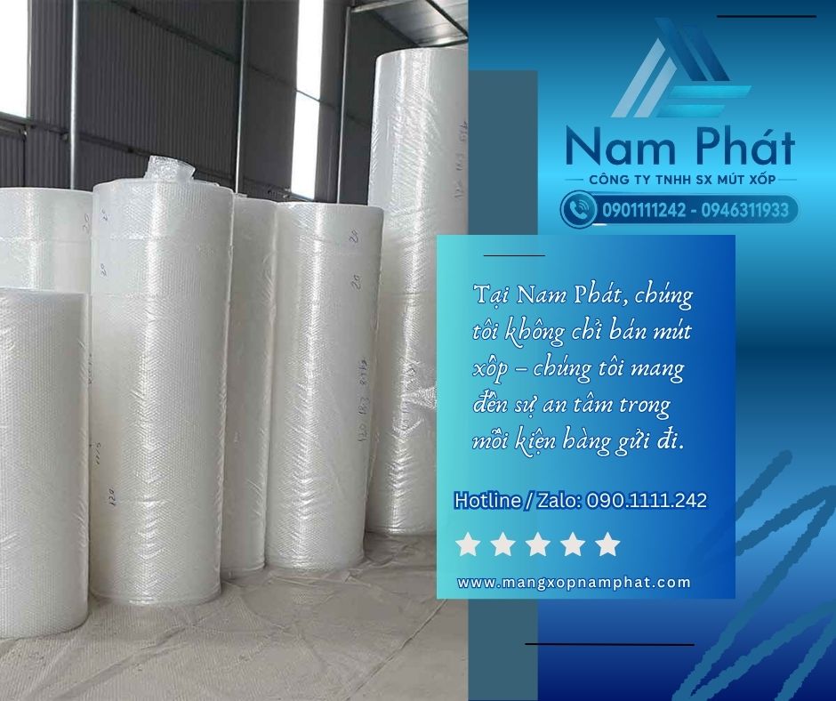 Màng Xốp Nam Phát cung cấp nhiều dòng vật liệu xốp phục vụ shop online, kho hàng, xưởng sản xuất, nhà máy và doanh nghiệp vận chuyển.