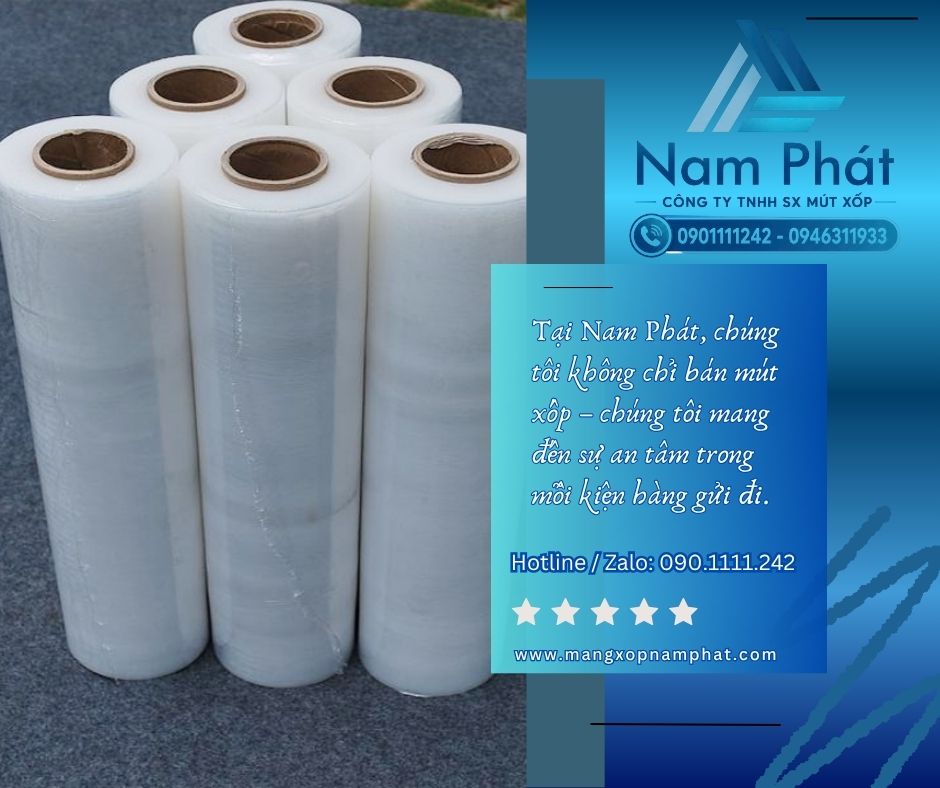 Nếu doanh nghiệp đang tìm báo giá màng PE quấn pallet khổ 50cm mới nhất, yếu tố quan trọng nhất không chỉ là mức giá trên từng cuộn mà còn là lượng màng thực tế nhận được và hiệu quả khi sử dụng.