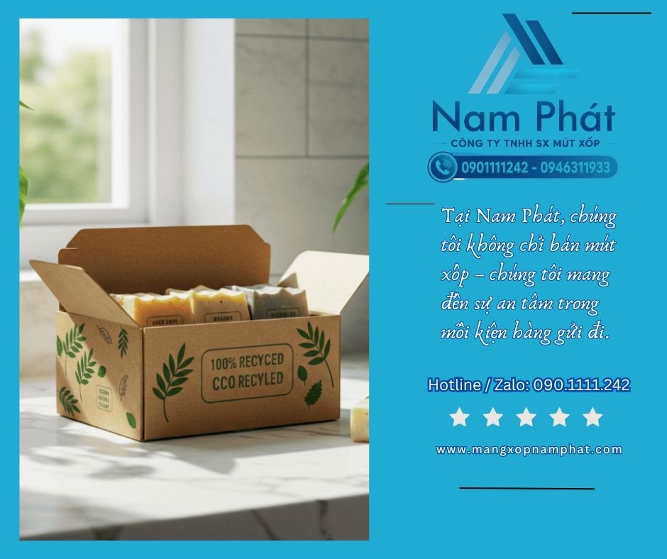 Để tạo nên một hệ thống bảo vệ kiện hàng toàn diện từ kết cấu vỏ hộp cứng cáp bên ngoài đến sự an toàn tuyệt đối bên trong, MÚT XỐP NAM PHÁT tự hào cung ứng trọn bộ giải pháp đóng gói chuyên nghiệp.