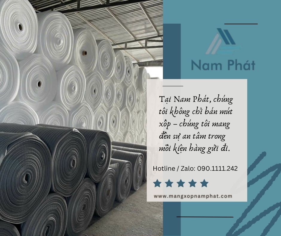 Chúng tôi sẵn sàng đáp ứng trọn vẹn các dòng xốp hơi chống sốc, mút xốp PE foam, màng PE quấn pallet và vật tư bao bì tận kho sản xuất với thời gian giao hàng tối ưu cùng mức chiết khấu giá gốc tận xưởng.