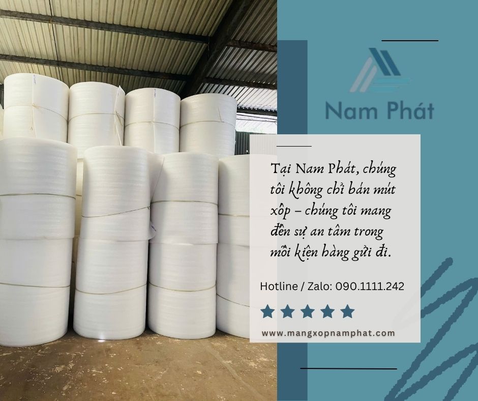 Túi xốp hơi chống sốc Nam Phát được gia công chuẩn kích thước với bóng khí căng tròn dẻo dai. Sản phẩm giúp tối ưu 70% thời gian đóng gói và bảo vệ đơn hàng an toàn tuyệt đối khi vận chuyển.