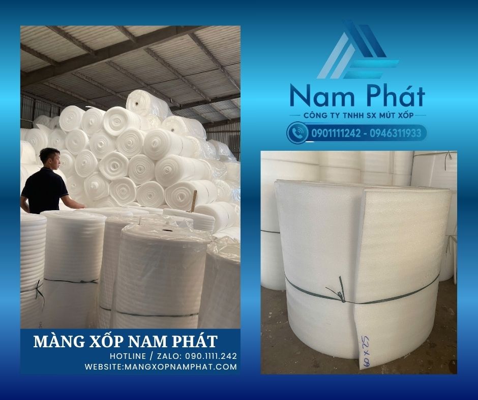 Màng PE foam có thể sử dụng trong nhiều ngành từ nội thất, điện tử, cơ khí đến thương mại điện tử và kho vận.