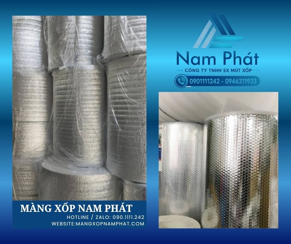 Màng PE foam tráng bạc cách nhiệt mái tôn nhà xưởng là giải pháp được nhiều doanh nghiệp, nhà máy, kho hàng và công trình công nghiệp lựa chọn nhằm hạn chế lượng nhiệt truyền từ mái tôn xuống không gian bên trong.