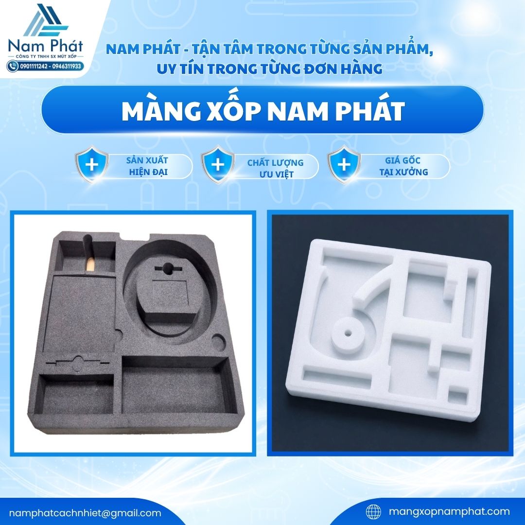 Quý doanh nghiệp sản xuất linh kiện vi mạch, trung tâm công nghệ và đơn vị logistics đang có nhu cầu tư vấn thiết kế mẫu thử, làm khuôn mẫu và nhận báo giá khay foam định hình bảo vệ linh kiện điện tử cao cấp giá sỉ tận xưởng