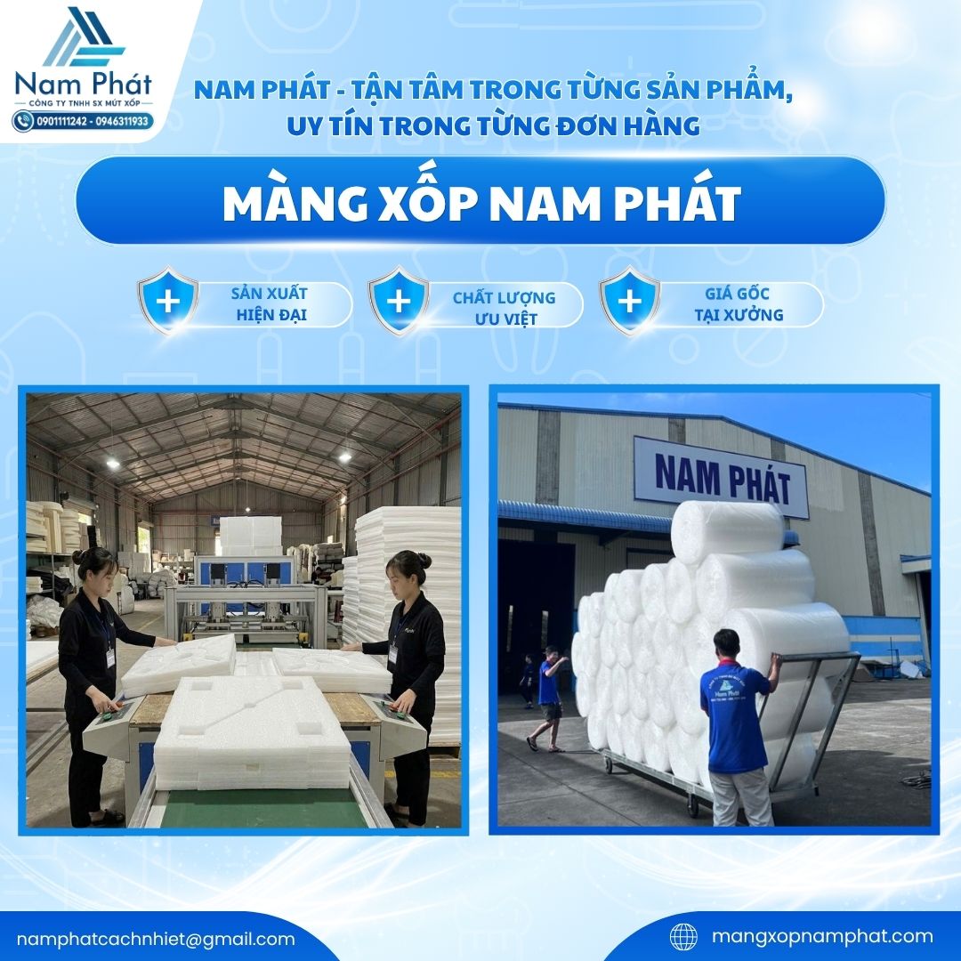 MÚT XỐP NAM PHÁT mang đến cho thị trường giải pháp vật liệu đóng gói khép kín, tối ưu ngân sách từ 15% đến 25% cho mọi đối tác.