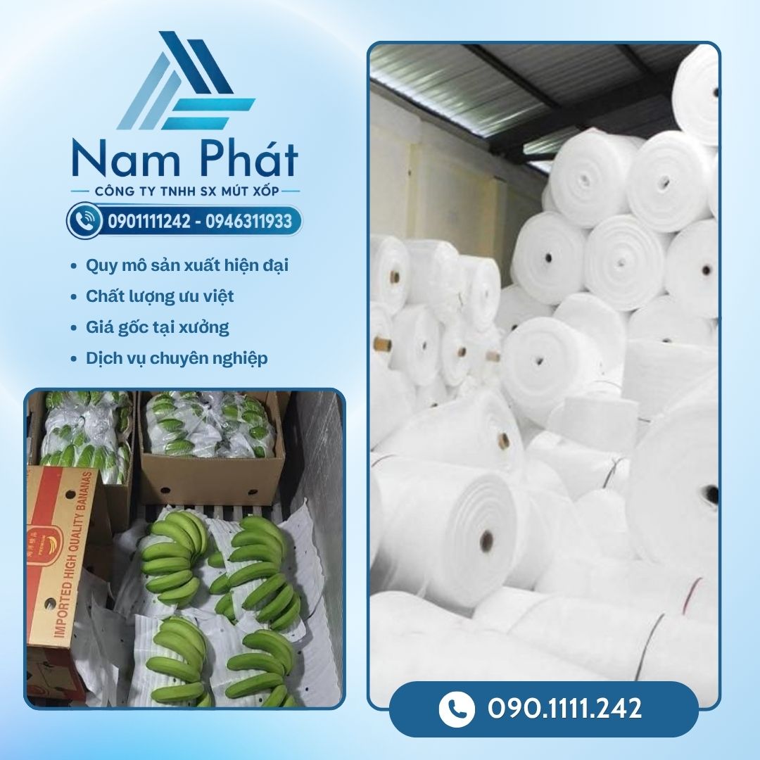 Giữa nhiều đơn vị thương mại trung gian trên thị trường, MÚT XỐP NAM PHÁT khẳng định uy tín hàng đầu trong lĩnh vực sản xuất bao bì đệm lót nông sản nhờ các lợi thế cạnh tranh vượt trội