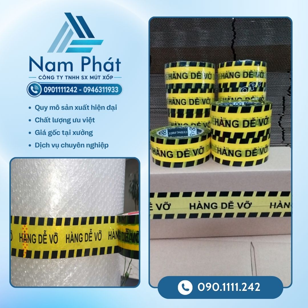 MÚT XỐP NAM PHÁT tự hào là đơn vị tiên phong sản xuất và phân phối trực tiếp các giải pháp bao bì bảo vệ toàn diện, mang đến giải pháp niêm phong cảnh báo chất lượng cao với mức giá sỉ tận xưởng